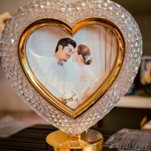 Crystal Heart Lamp