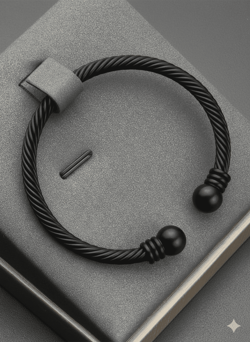 Black Luxe Curl Brecelet - Image 2