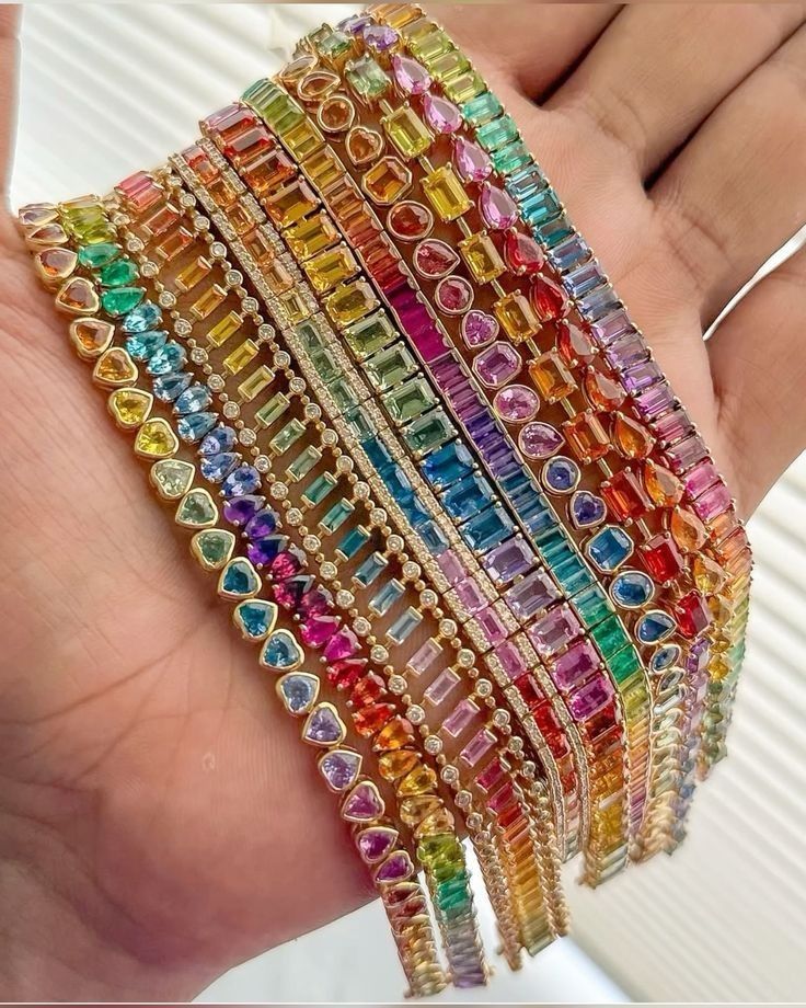 Colored stone Brecelet