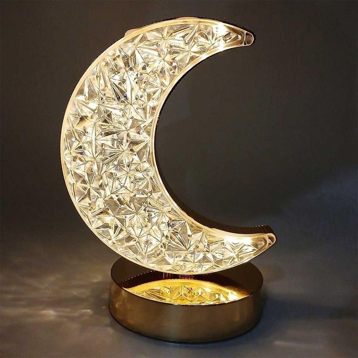 Crystal Moon Lamp