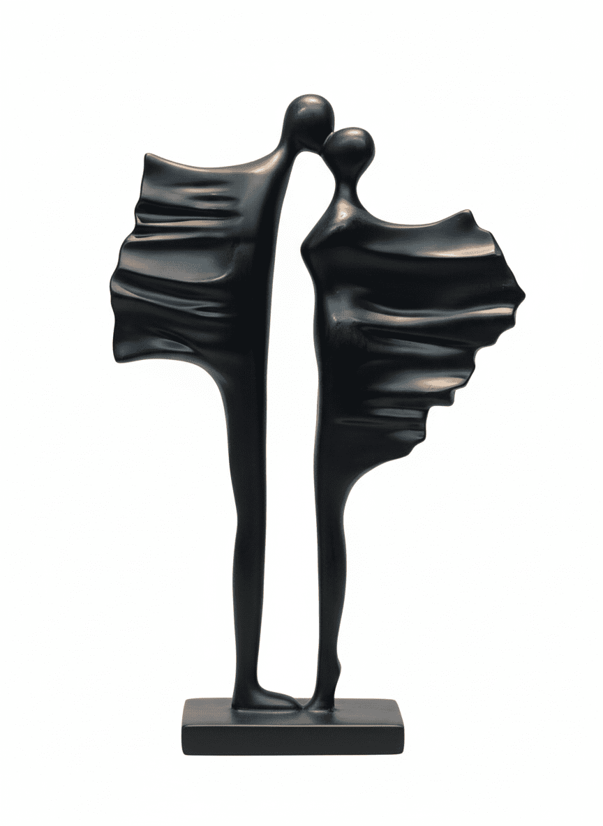 Abstract Romantic Couple Sculpture - Image 2