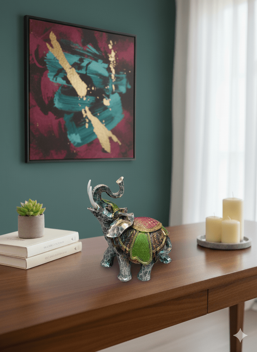 Embellished Elephant Figurine