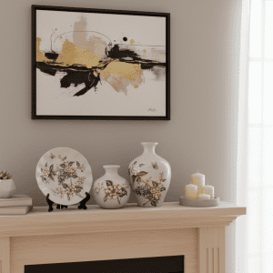 Vintage Floral Ceramic Decor Set